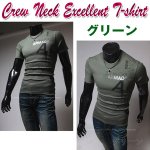 画像2: クルーネックエクセレントTシャツ(メンズ,半袖,デザインプリントTシャツ,丸首,コットン,ポリエステル,ウェア) (2)