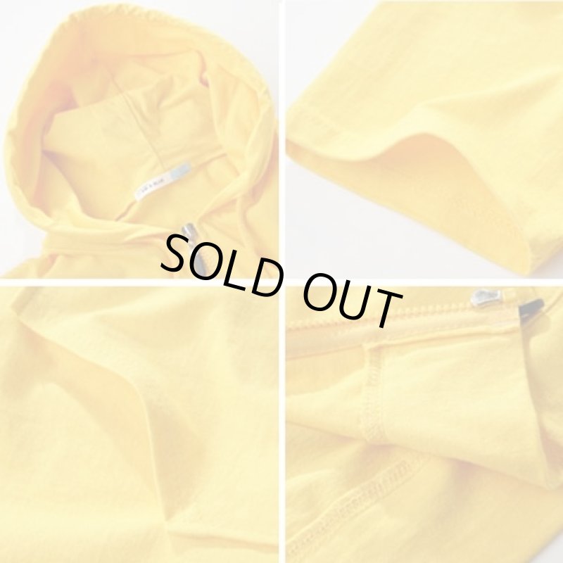 画像3: 半袖ポップシャツパーカー【イエロー】(夏服/メンズ/爽快生地/スリム/涼しい/夏風パーカ) (3)