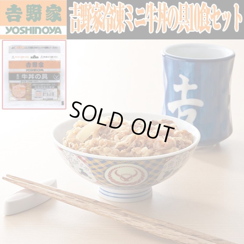画像1: 吉野家冷凍ミニ牛丼の具10食セット (1)