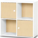 画像1: ユニット家具ワイヤード 扉付2マス+棚付/NW (1)