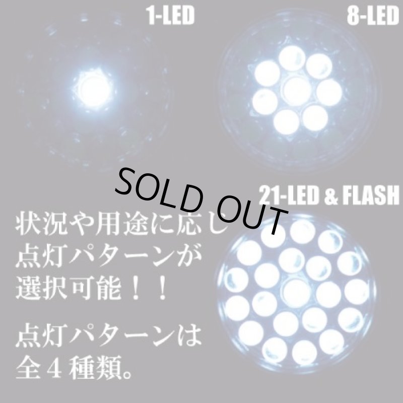 画像2: LED21灯サイクルライト (2)