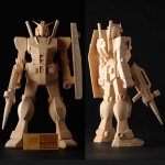 画像2: 機動戦士ガンダムオフィシャル熟練仏師手彫り「木彫ガンダムRX-78-2」 (2)