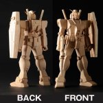 画像3: 機動戦士ガンダムオフィシャル熟練仏師手彫り「木彫ガンダムRX-78-2」 (3)