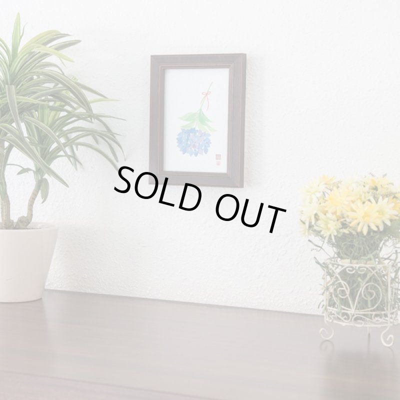 画像3: RIEの「幸福のあじさい」 (逆さ紫陽花,フラワーアート,フレーム付,新築祝い,記念日,ギフト,開運祈願,金運祈願,アーティスト) (3)