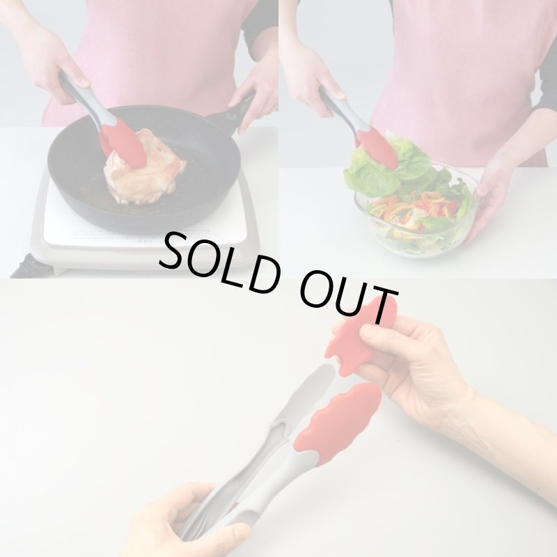 画像6: フェリオシリコントングセット(Felio,キッチングッズ,アイデア調理器具,便利トング,食洗機対応,シリコン製) (6)