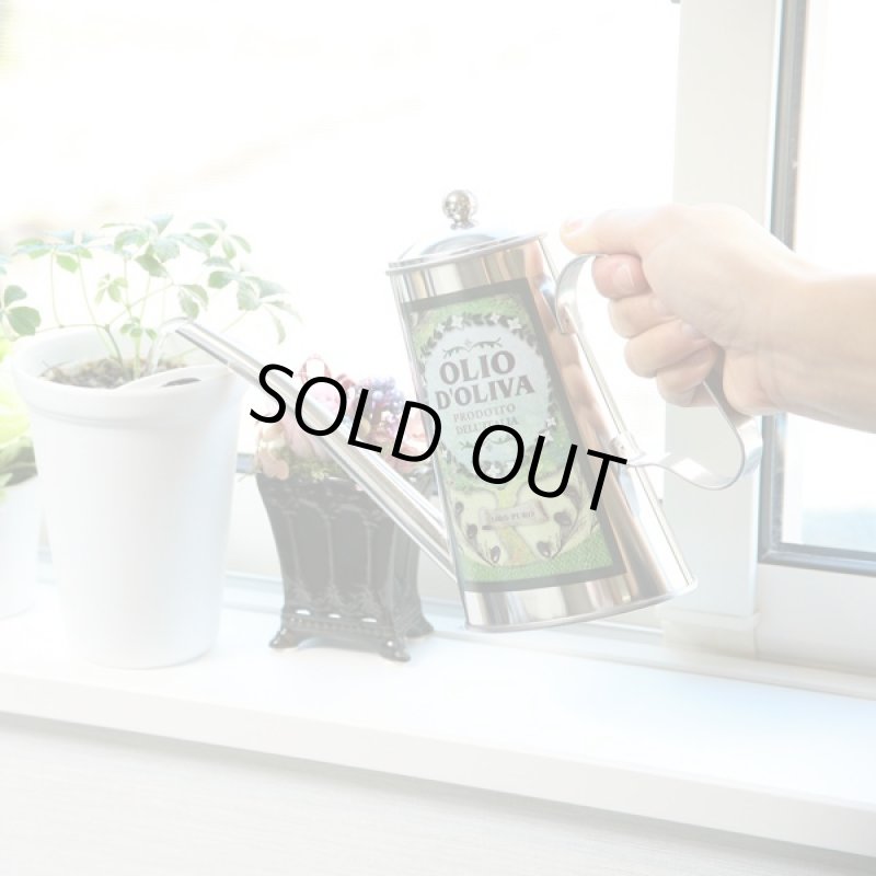 画像3: ステンレス水差し(400CC,ジョーロ,じょうろ,ウォーターピッチャー,水差し口が長い,植物への水差し,おしゃれ水やり,水差しポット) (3)