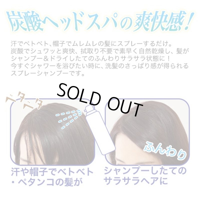 画像3: 出先でシュッと爽快!スプレー炭酸シャンプー (炭酸ヘッドスパ,噴きかけるだけ,洗髪,シャワー,サラサラヘアー,爽快,身だしなみ) (3)