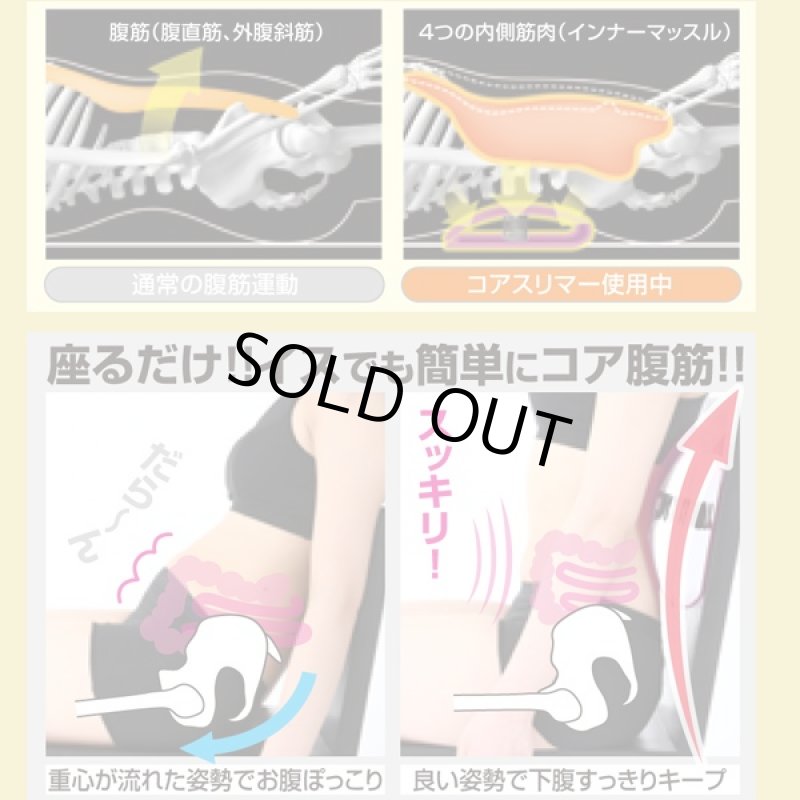 画像3: コアスリマー(インナーマッスルを鍛えるコア腹筋クッション/寝転ぶだけ/腹筋ダイエット) (3)