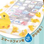 画像2: ポケモン防水ポーチ (スマホケース,ピカチュウ,ポケットモンスター,スマホ防水ポーチ,ウォータープルーフ,IPX6適合,iPhone6Plus) (2)