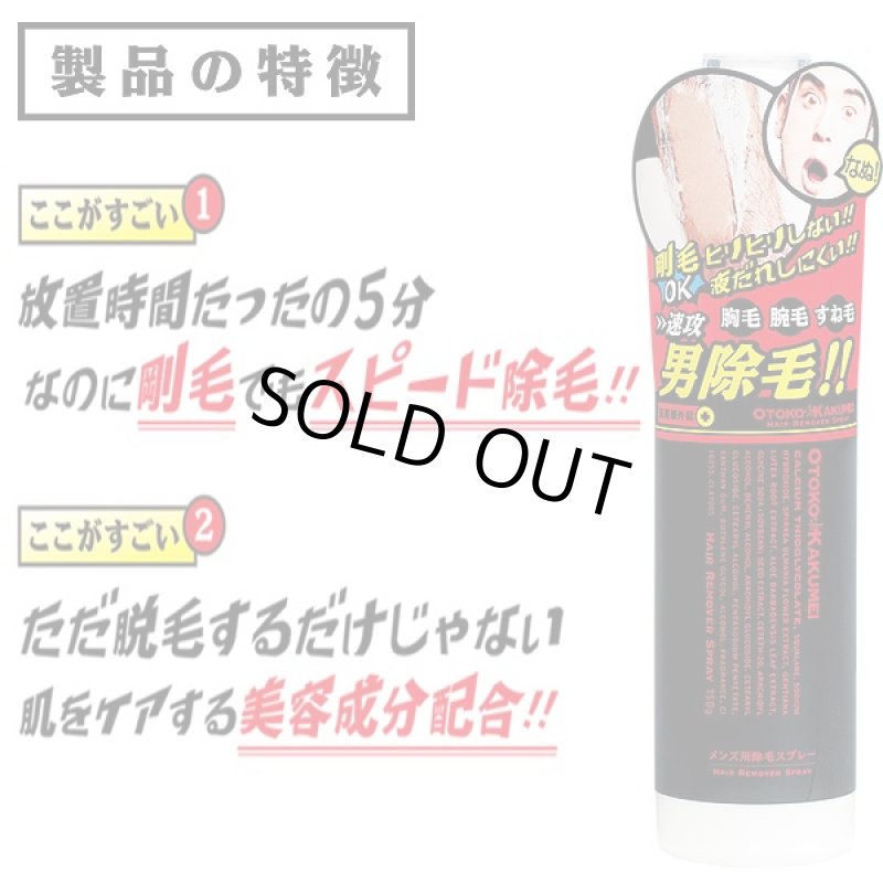 画像2: OTOKO・KAKUMEI除毛スプレー (医薬部外品,メンズ,男性専用,OKヘアリムーバースプレー,除毛剤,,すね毛,胸毛,脚,剛毛) (2)