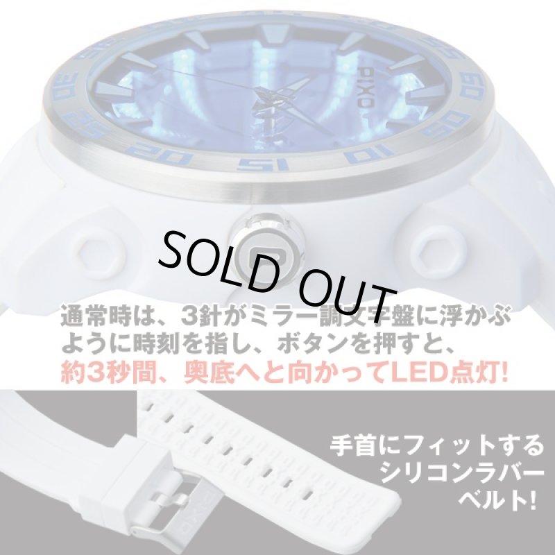 画像3: 送料無料PIXOバーチャル・ディスプレイLEDウォッチ「TIME TUNNEL」(男女兼用,腕時計,LEDディスプレイ,3Dライト効果) (3)