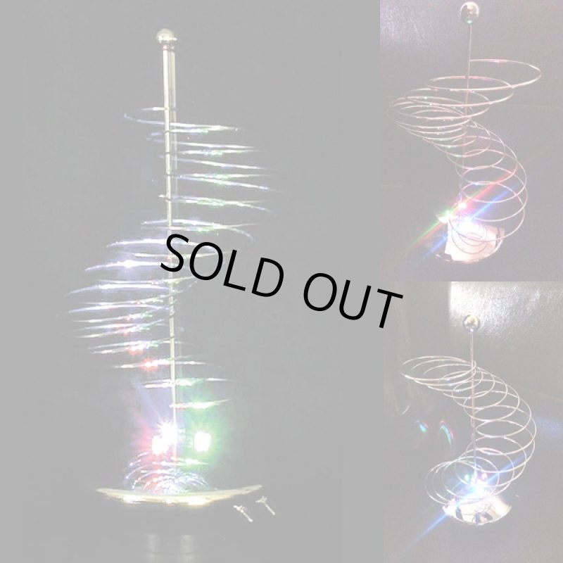 画像2: イルミネーション&スパイラルモビール(インテリア,LED,回転,ムーブ,ライトアップ,オブジェ,癒し,異次元,トリックライティングアート) (2)