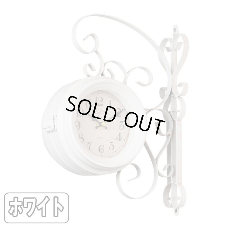 画像3: オールドストリートボスサイドクロック(アンティーク,時計,掛け時計,ウォールクロック,両面,インテリア,壁掛け,インテリア,ディスプレイ) (3)