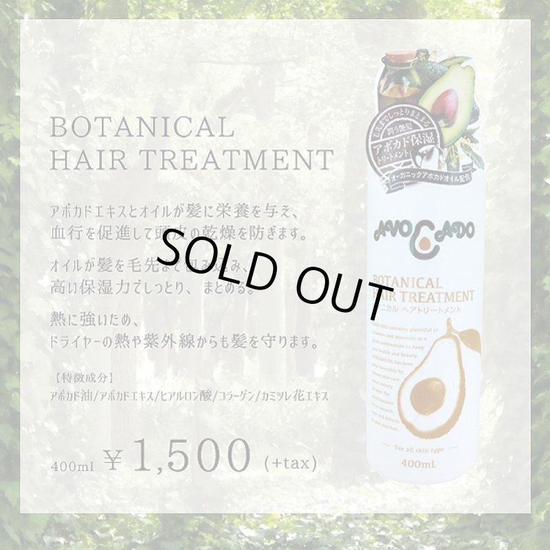 画像4: アボカード「ボタニカルヘアトリートメント400ml」[1ボトル] (ヒアルロン酸,コラーゲン,日本製,天然植物,コエンザイムQ10,保湿) (4)