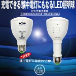 画像2: 充電できる!懐中電灯になる!LED照明球 (1台3役,LED充電式電球,懐中電灯,LEDライト,停電緊急時,防災グッズ,エコ,イオプラス,ソケット,金口E26) (2)