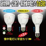 画像3: 充電できる!懐中電灯になる!LED照明球 (1台3役,LED充電式電球,懐中電灯,LEDライト,停電緊急時,防災グッズ,エコ,イオプラス,ソケット,金口E26) (3)