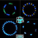 画像4: サイクルナイトフラッシュ「クリオネ」1点(片側)(スポークアクセサリー,フラッシュライト,自転車LED発行,クリオネバイシクルライト) (4)