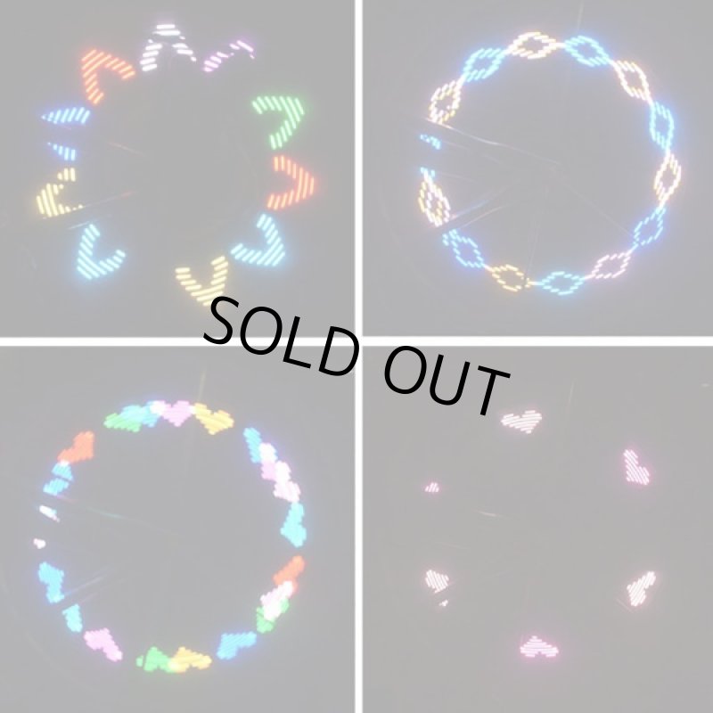 画像5: サイクルナイトフラッシュ「クリオネ」1点(片側)(スポークアクセサリー,フラッシュライト,自転車LED発行,クリオネバイシクルライト) (5)