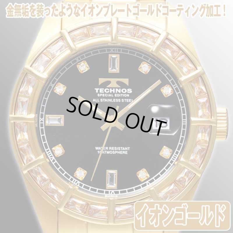 画像2: 送料無料TECHNOS「テクノス」グランドベゼル・プレミアムed.II(ジルコニア35石,プレミアムコーティング,3気圧防水) (2)