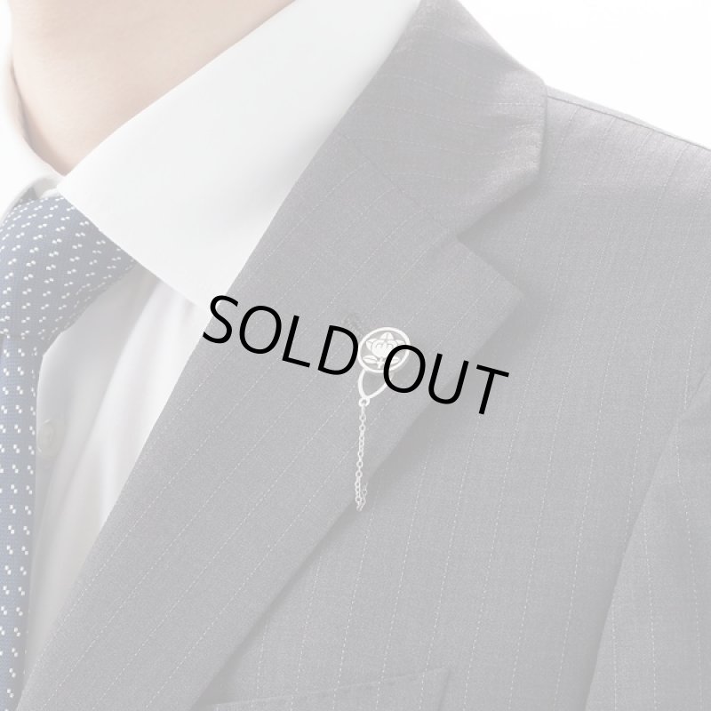 画像2: 送料無料オーダーメイドシルバー925家紋レリーフエンブレムバッジ(01-20) (タイタック,ジャケット,ネクタイ,紋章,正装,フォーマル) (2)