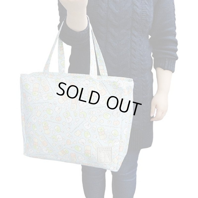 画像4: すみっコぐらし保冷スクエアトートバッグ(ランチバッグ,ショルダーバッグ,レディース,保冷用バッグ,お弁当トート) (4)