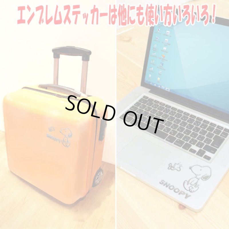 画像4: カーコレクション「スヌーピーエンブレムステッカー&ナンバーボルトキャップ」(カーアクセサリー) (4)