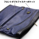 画像3: Cresta2WAYロッククロコ型押しクラッチバッグ (SALE,限定品,メンズ,ビジネス,カジュアル,2WAY,メッセンジャーバッグ) (3)