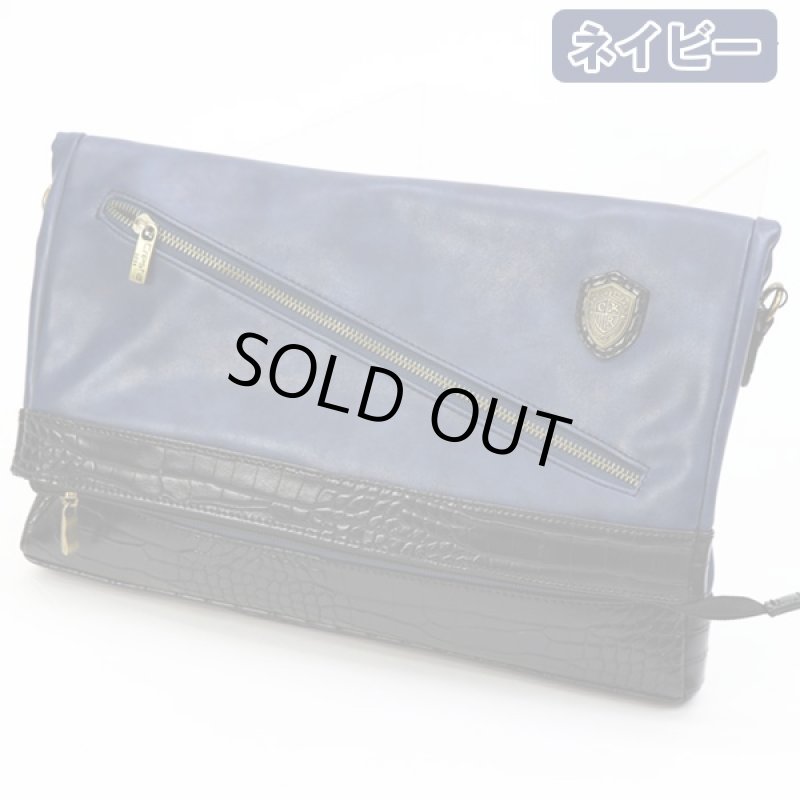 画像6: Cresta2WAYロッククロコ型押しクラッチバッグ (SALE,限定品,メンズ,ビジネス,カジュアル,2WAY,メッセンジャーバッグ) (6)