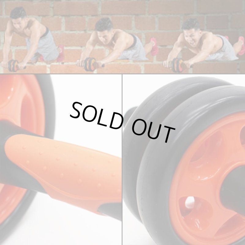 画像4: アクティブ腹筋メイクダブルローラー (4)