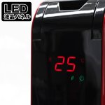 画像4: 送料無料！LED液晶パネル搭載BLACKオイルヒーターeco（暖房器,節約,液晶パネル,1200W,7枚フィン,エコモード,タイマー) (4)