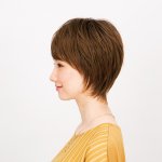 画像2: Lapin d'or レディースウィッグ プレーンショート(ミルキーブラウン)（ラパンドアール/フルウィッグ/髪/ヘアー/イメージチェンジ） (2)