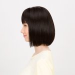 画像2: Lapin d'or レディースウィッグ クリアーボブ(スタンダードブラック)（ラパンドアール/フルウィッグ/髪/ヘアー/イメージチェンジ） (2)