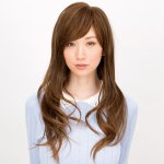 画像1: Lapin d'or レディースウィッグ クリスタルロングウェーブ(ミルキーブラウン)（ラパンドアール/フルウィッグ/ヘアー/イメージチェンジ） (1)