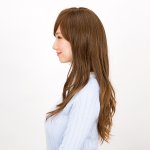 画像2: Lapin d'or レディースウィッグ クリスタルロングウェーブ(ミルキーブラウン)（ラパンドアール/フルウィッグ/ヘアー/イメージチェンジ） (2)