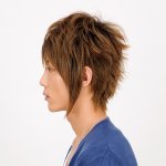 画像2: Lapin d'or Homme メンズウィッグ エッジスパイク(ミルキーブラウン)（ラパンドアール/フルウィッグ/髪/ヘアー/イメージチェンジ） (2)