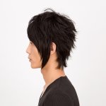 画像2: Lapin d'or Homme メンズウィッグ エッジスパイク(スタンダードブラック)（ラパンドアール/フルウィッグ/髪/ヘアー/イメージチェンジ） (2)