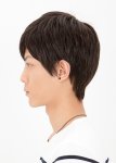 画像2: Lapin d'or Homme メンズウィッグ カジュアルマニッシュショート(ココアブラウン) (2)