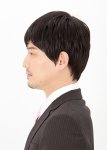 画像2: Lapin d'or Homme メンズウィッグ カジュアルマニッシュショート(スタンダードブラック)（ラパンドアール/フルウィッグ/髪/ヘアー) (2)