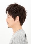 画像2: Lapin d'or Homme メンズウィッグ ストリームショート(ディープブラウン)（ラパンドアール/フルウィッグ/髪/ヘアー） (2)