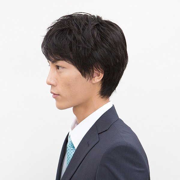 メンズウィッグ セニングショート(スタンダードブラック)(ファッション