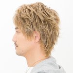 画像2: メンズウィッグ オーシャンショート(ナチュラルブロンド) (2)