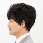 画像2: メンズウィッグ エアリーマッシュ(スタンダードブラック) (2)