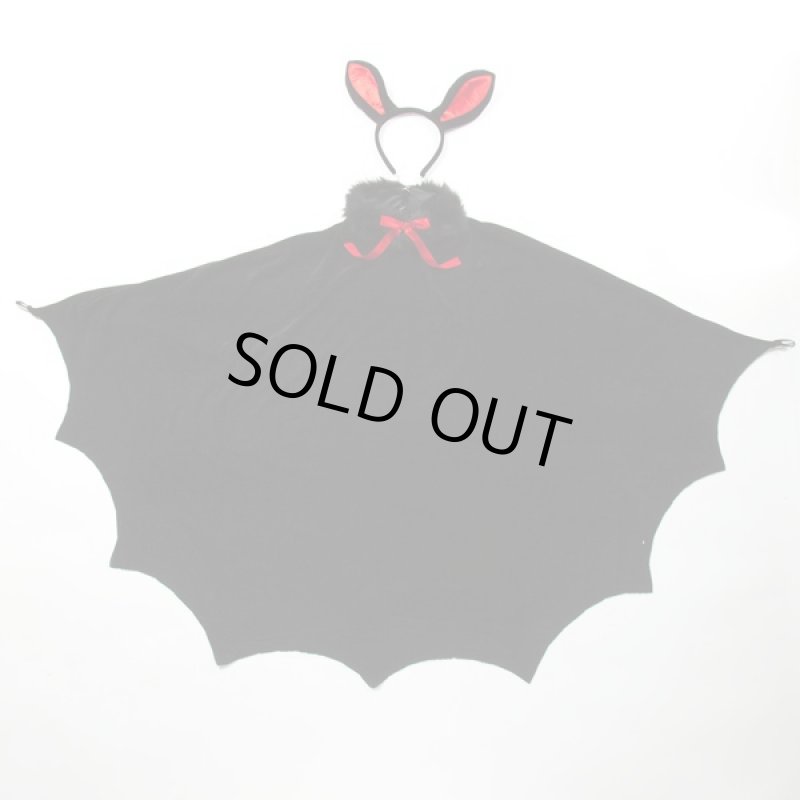 画像5: ハロウィンコスプレ「コウモリPONCHO」 (コスチューム,蝙蝠,ポンチョ,カチューシャ,パーティー,レディース,衣装) (5)