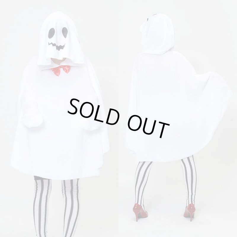 画像4: ハロウィンコスプレ「トリックゴースト」 (コスチューム,おばけ,フード付きポンチョ,パーティー,衣装,おばけ,ホラーセクシー,お化け) (4)