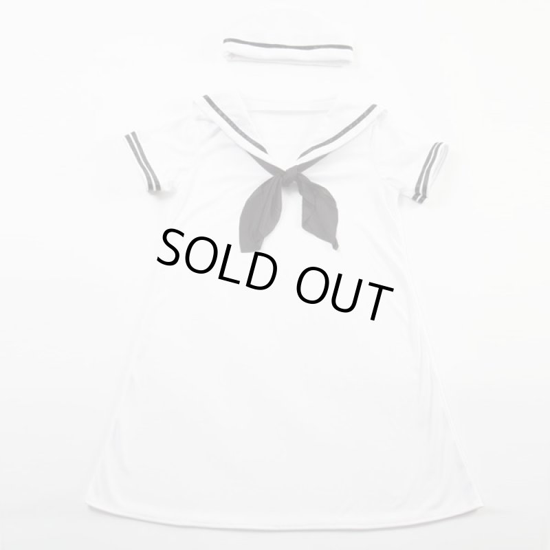 画像5: ハロウィンコスプレ「ダークセーラー」 (コスチューム,セーラー服,ワンピース,帽子,パーティー,水夫風,衣装,レディースハロウィン) (5)