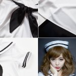 画像6: ハロウィンコスプレ「ダークセーラー」 (コスチューム,セーラー服,ワンピース,帽子,パーティー,水夫風,衣装,レディースハロウィン) (6)