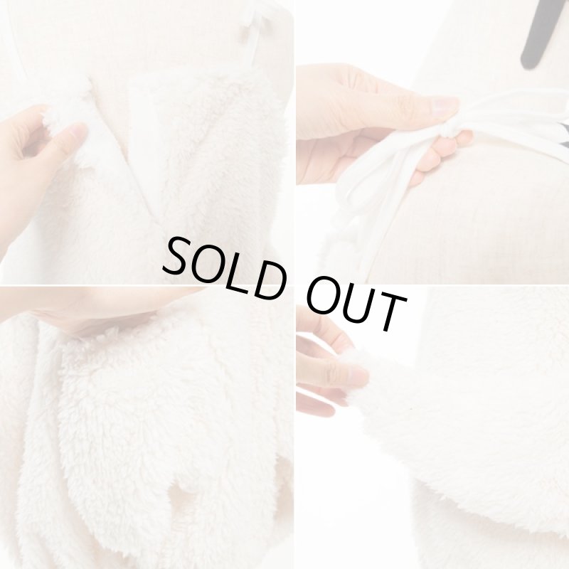 画像6: ハロウィンコスプレ「もこもこおばけ」 (ゴースト,ワンピース,カチューシャ,帽子,ポケット,しっぽ,パーティー,レディースハロウィン) (6)