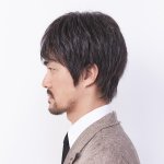画像2: 送料無料メンズウィッグ「オム・リーブル」カジュアルスタイル03（グレー白髪ミックス） (2)