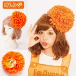 画像5: パーティ・フェス・イベントコスプレ「ネオンフラワーアクセ」 (イベント,パーティー,コスプレ,ヘアアクセサリー,ボンボン風髪飾り) (5)