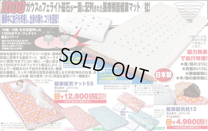 画像4: (送料無料!)健康磁気マット55(医療機器/血行改善/1000ガラス/フェライト磁石/マットレス/腰痛緩和に/首・肩のコリに/背筋のハリに) (4)